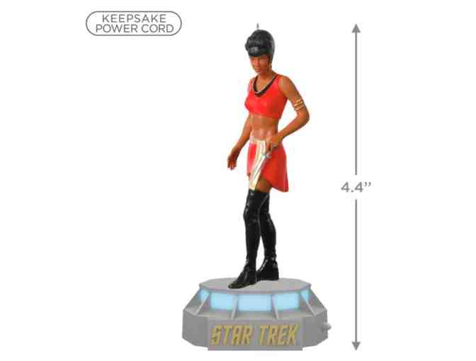 Star Trek Nyota Uhura Hallmark Ornament with Light and Sound