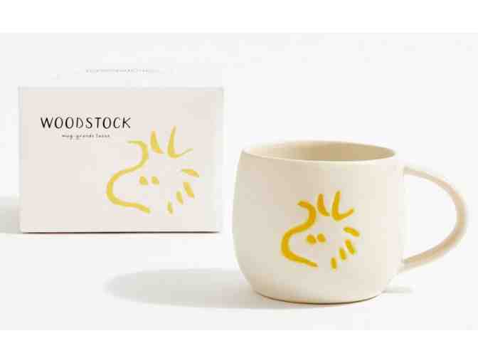 Pottery Barn Peanuts Woodstock Stoneware Mug Set
