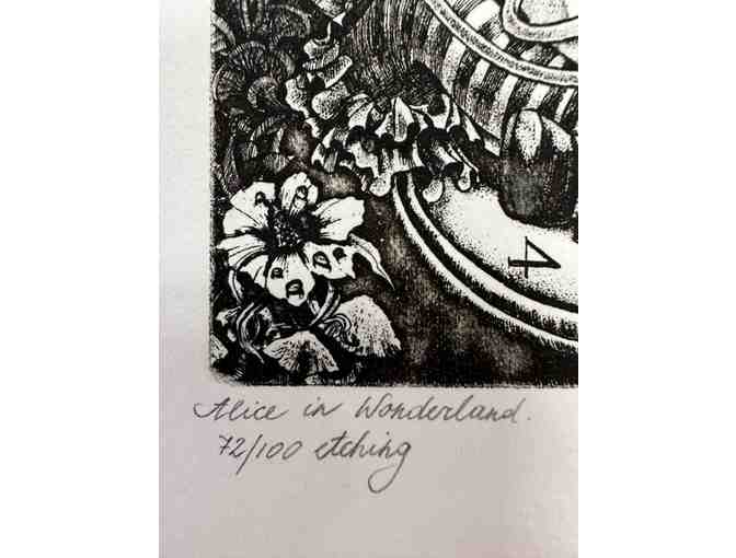 'Alice in Wonderland: The Smoker' #72/100 Fine Etching by Marina Terauds