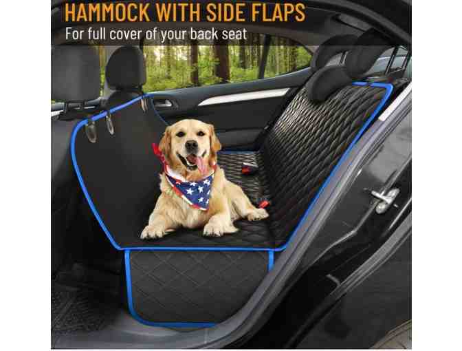 XL Active Pets Backseat Cover for Dogs in Blue and Black
