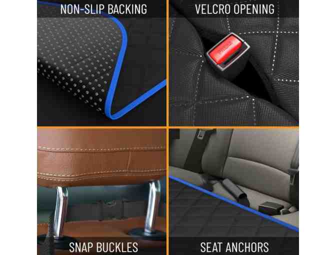 XL Active Pets Backseat Cover for Dogs in Blue and Black