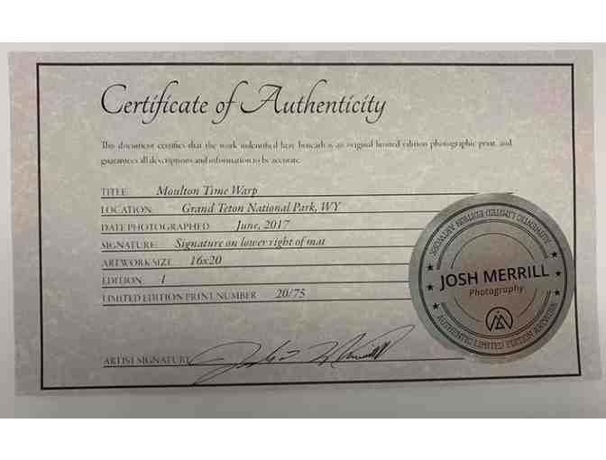 Moulton Time Warp 11 x 14 Limited Edition Print by Josh Merrill (#20/75)