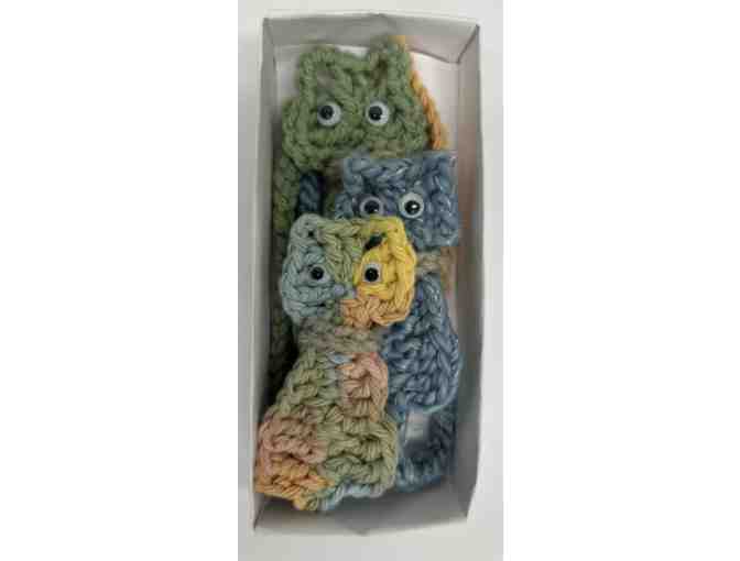 Purr-fectly Charming Cat Bookmarks – Handmade & Whimsical - Blue, Green and Rainbow