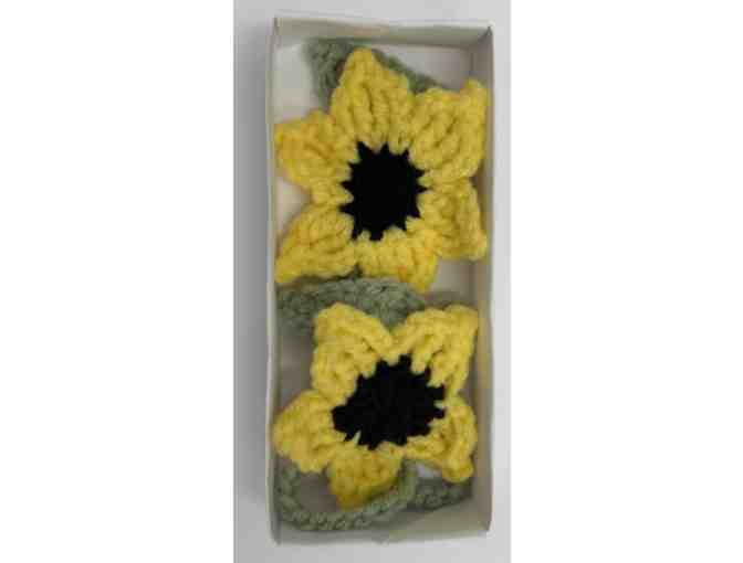 Handmade Duo Sunflower Bookmarks