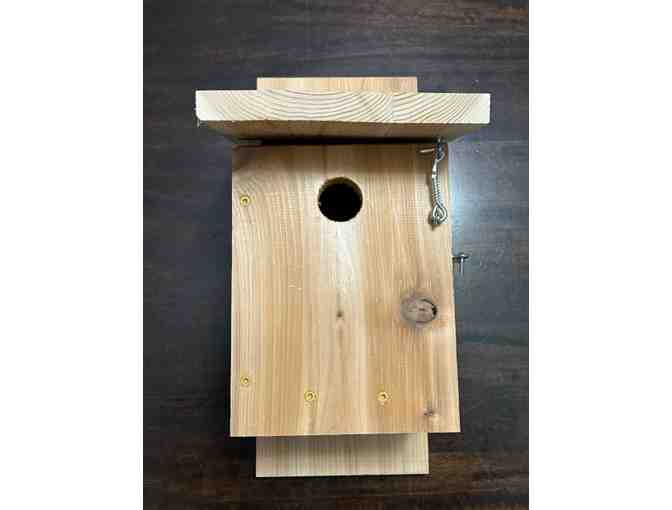 Handmade Cedar Eastern Bluebird Nest Box &ndash; designed for optimal monitoring (#1)