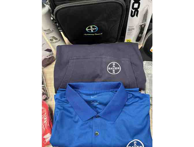 Bayer Backpack filled with Swag!