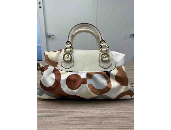Coach Madison Sabrina Graphic Op Art Satchel
