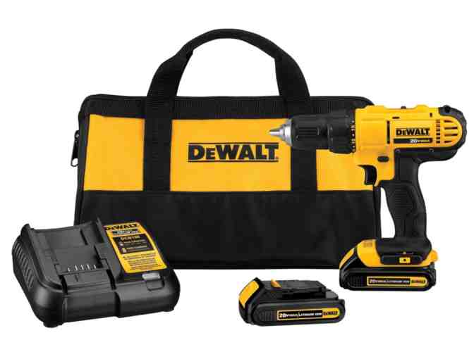 DEWALT 20V Max Cordless Drill w/ Driver & Screwdriver Bits Kit