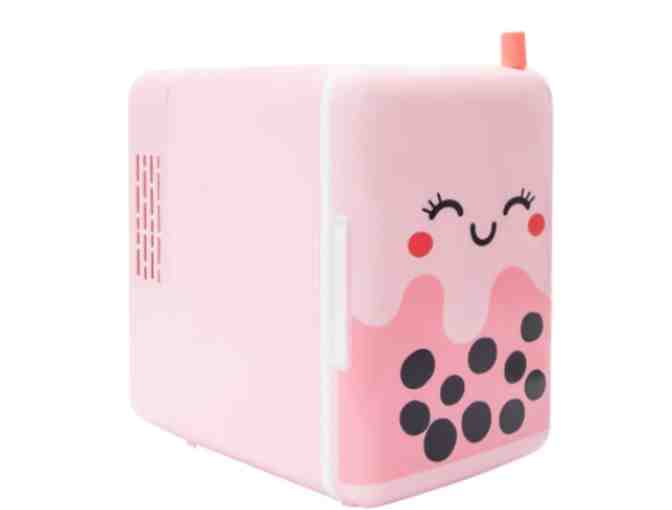 Keep Your Cool and Beauty On! Boba Tea Mini Beauty Fridge, Lip Sleeping Mask, Rose Stone
