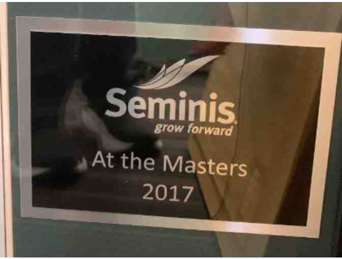 2017 Seminis 'At the Masters' Framed Memorabilia