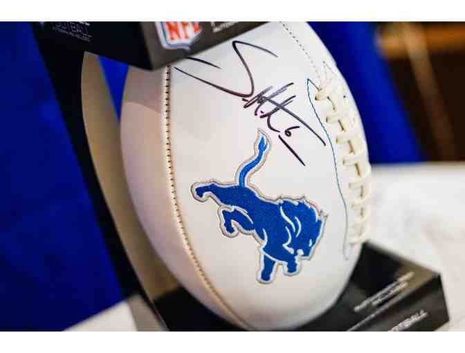 Autographed Detroit Lion Football by Sam Martin #6