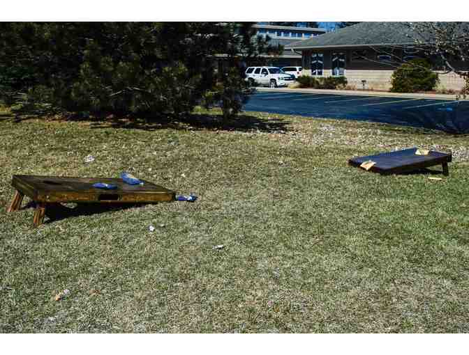 Wooden Cornhole Game with Bean Bags