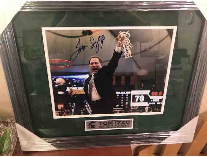 Autographed and framed photo of Tom Izzo