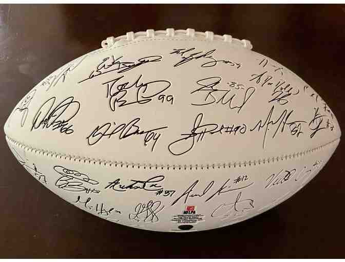 New York Giants Autographed Football
