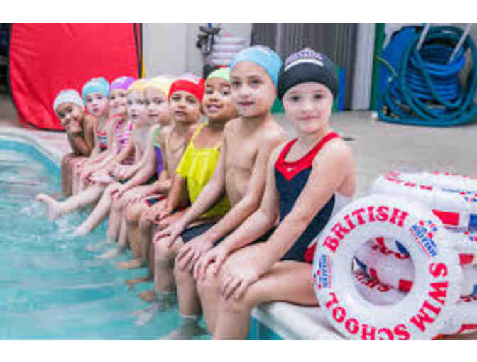 One Month of Swim Lessons at British Swim School & Merchandise Basket