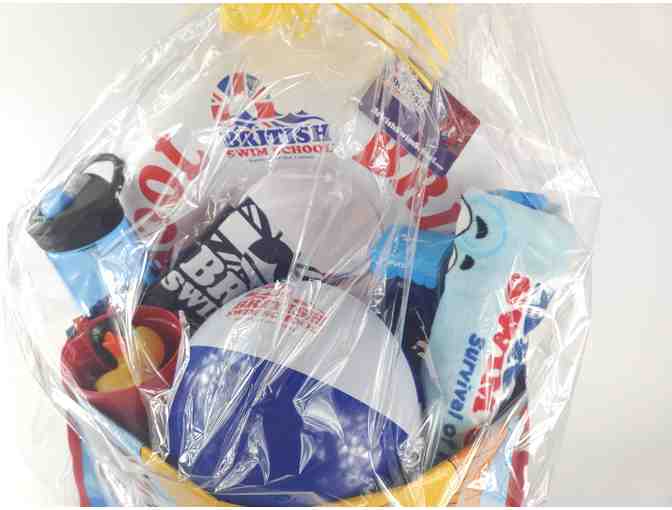 One Month of Swim Lessons at British Swim School & Merchandise Basket