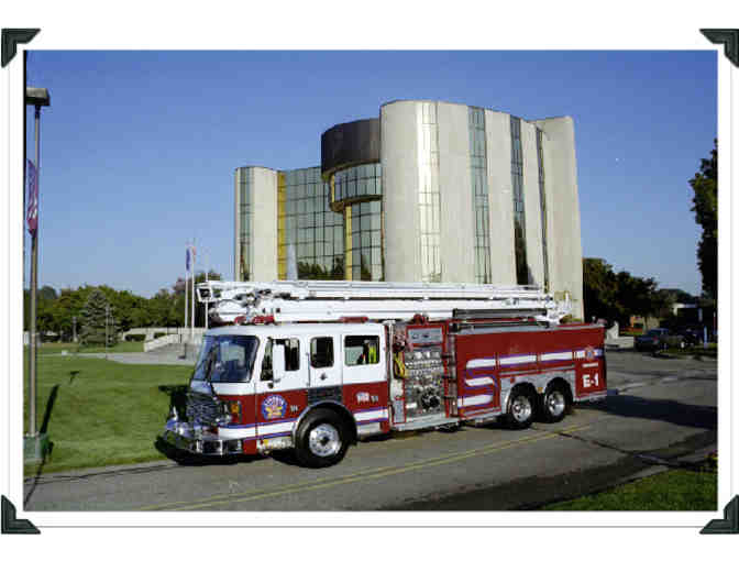 Fire Truck Ride, Station Tour and Lunch prepared by Livonia Fire Chief and Deputy Chief