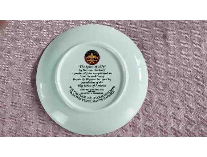 Two 8' Norman Rockwell Decorative Plates - 'The Spirit of 1976' and 'A Mother's Pride'