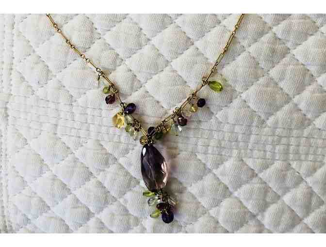 Ametrine Nugget Necklace With Gemstones