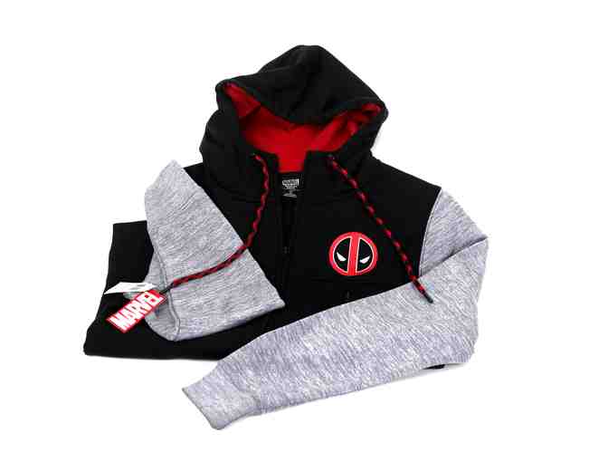 2 DEADPOOL Hoodies (M) and 1 Puffer Jacket (L)