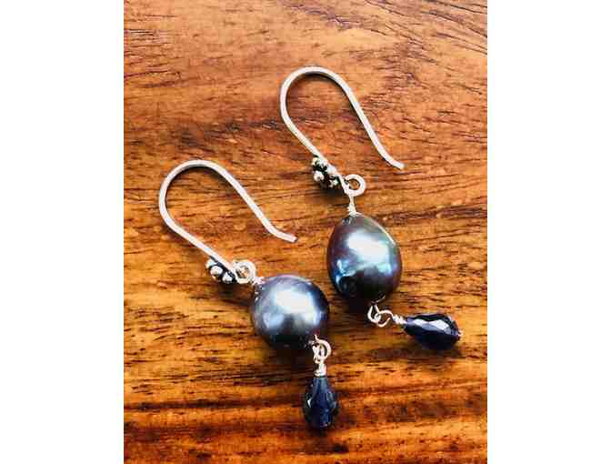 Iolite Necklace & Earrings