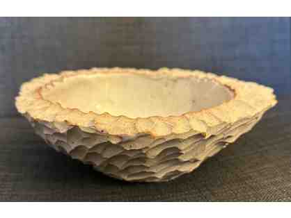 Hand-Carved Facet Bowl from Verre Modern