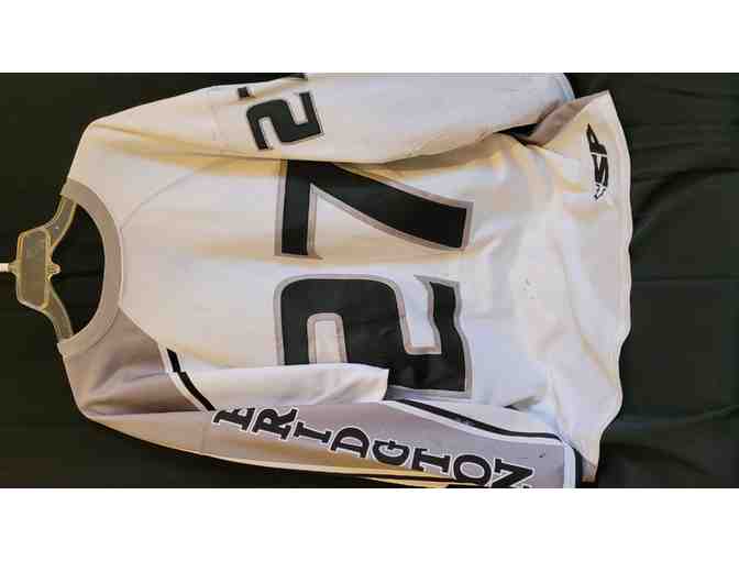White Bridgton #27 Hockey Jersey