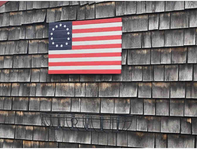 Handcrafted Wooden Betsy Ross American Flag