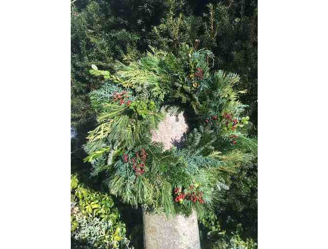 Custom-Made Holiday Wreath by Green Artisan Landscape Design