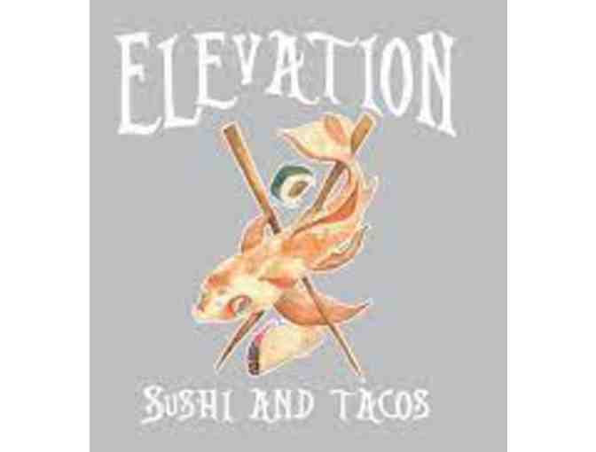 $50 Gift Card for Elevation Sushi and Tacos, Bridgton, Maine - Photo 1