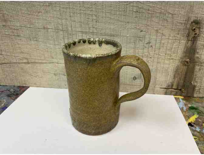 Handmade Pottery Stein by Mr. Tom Bishop - Photo 1