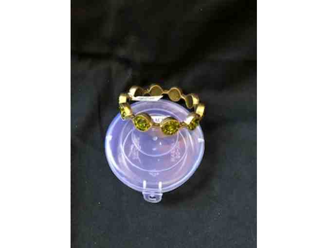 Saachi Marquis Bangle Bracelet - One Green Bangle