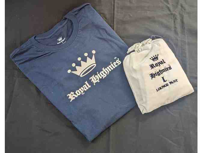 Royal Highnies Gift Set - Mens L T-Shirt, Size L Lounge Pant & Khaki Hat