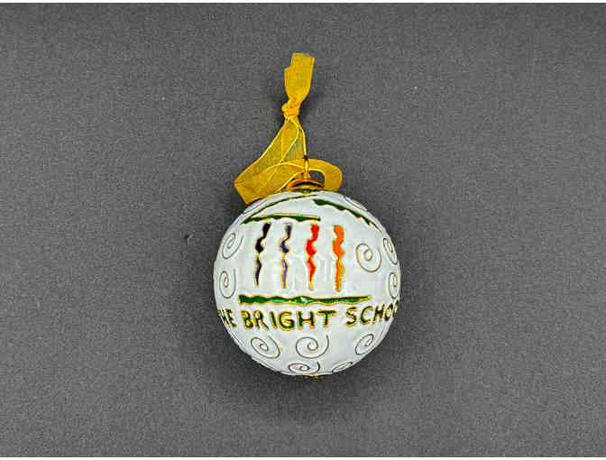 Limited Edition Bright School ornament - heirloom cloisonne by Kitty Keller Designs