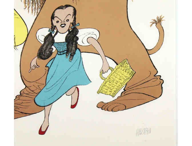 The Wizard of Oz illustration drawn and signed by Al Hirschfeld