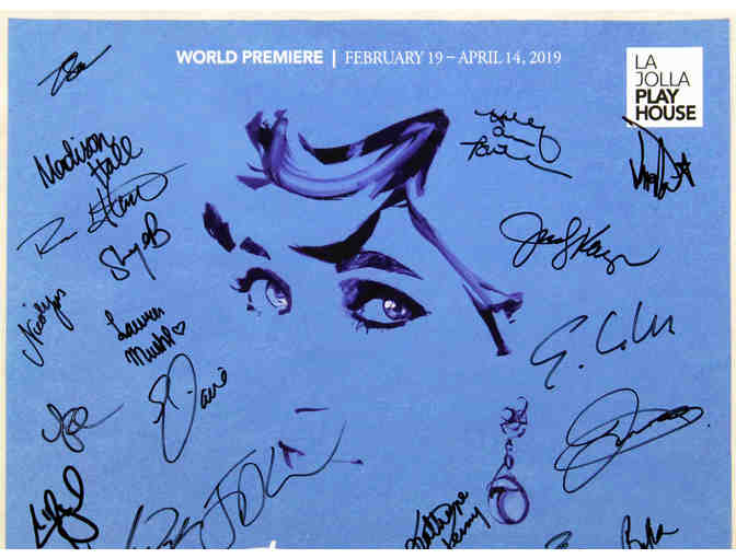 Autographed Diana, The Musical poster from the pre-Broadway tryout at La Jolla Playhouse