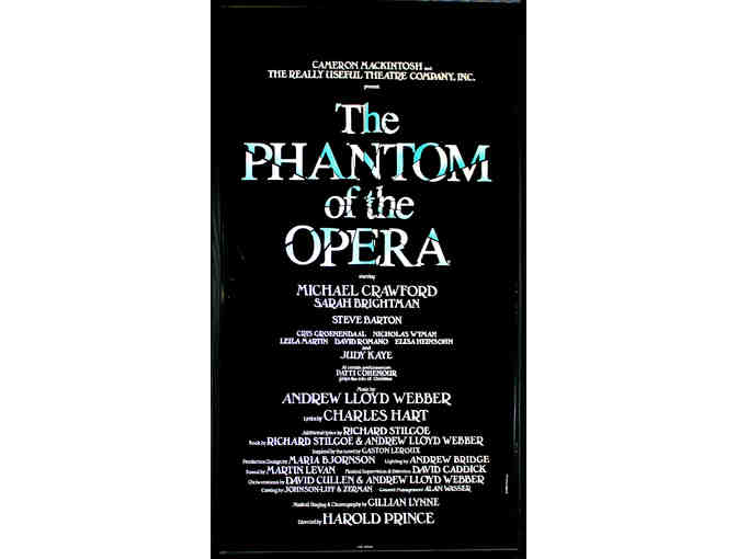 Ultimate Phantom Package: Framed Original Cast Sign, Attend 35th Anniversary Performance