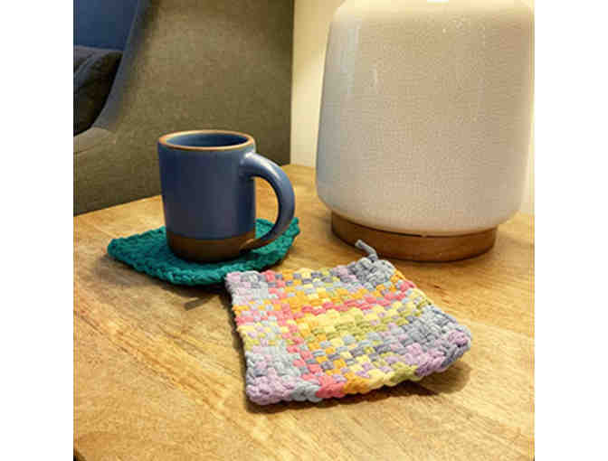 Set of 2 Handwoven Coaster or Potholder