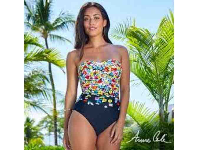 Anne Cole Ready-For-The-Beach Tote with 2 Swimsuits + Coverup