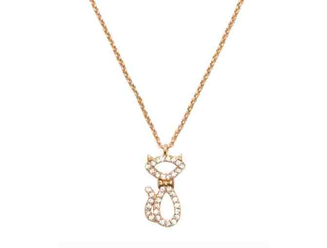 Kate Spade Pave Cat Earrings & Pendant Set