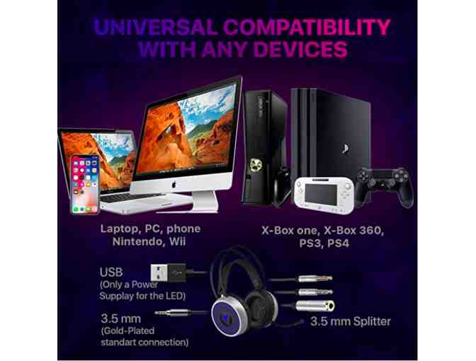 Gaming Headset for Surround Sound, Noise Cancelling Mic!