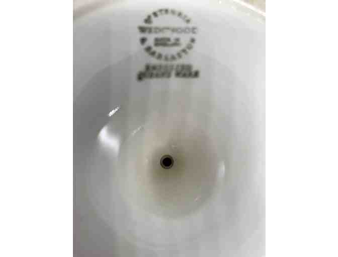 Wedgwood Round Compote Dish Cream Color Embossed Queen's Ware