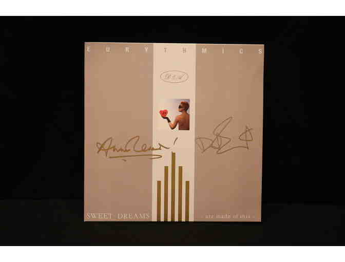 Annie Lennox Records and Wockoder Turntable Player