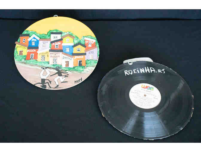 Two Pieces of Art from The Favelas in Brazil by marinez Antonio de Silva, Mery da Rocinha,