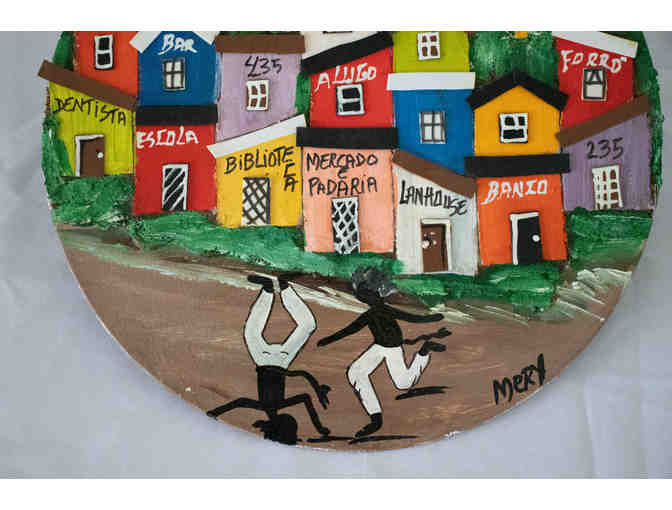 Two Pieces of Art from The Favelas in Brazil by marinez Antonio de Silva, Mery da Rocinha,
