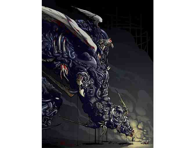 'Come and See' Original Digital Art Print in Frame by Sasha Reneau, Teacabbage Studios