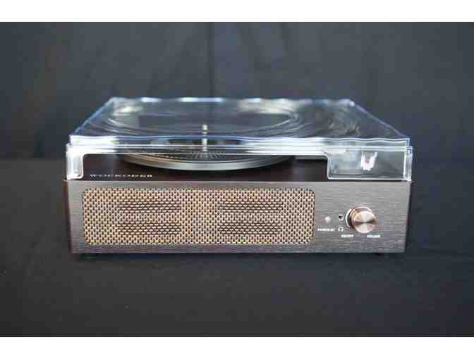 Annie Lennox Records and Wockoder Turntable Player