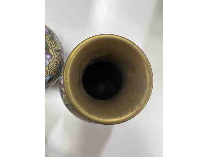 Pair of Cloisonne Vases