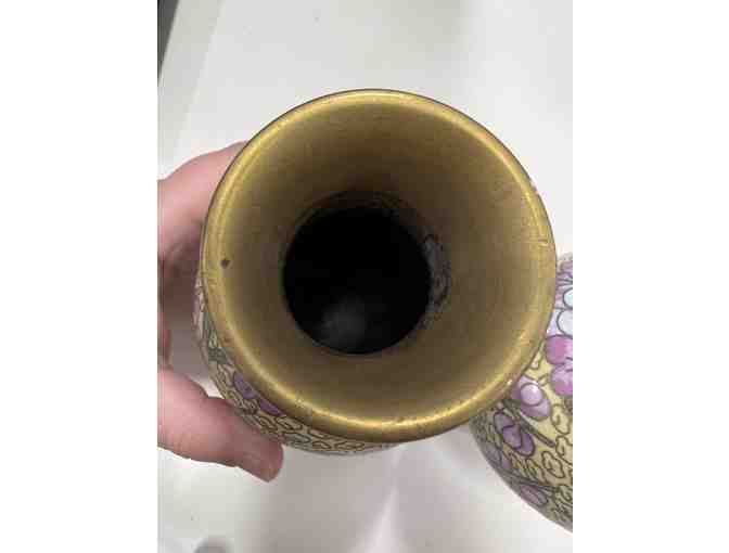 Pair of Cloisonne Vases