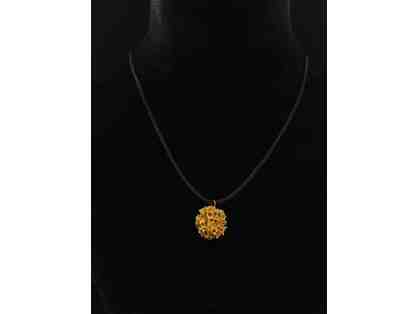 24K Gold Plated Rudraksha Seed Necklace
